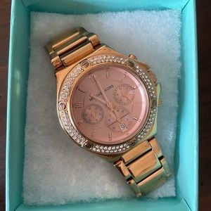 Rose good Michael Kors watch with crystals ✨